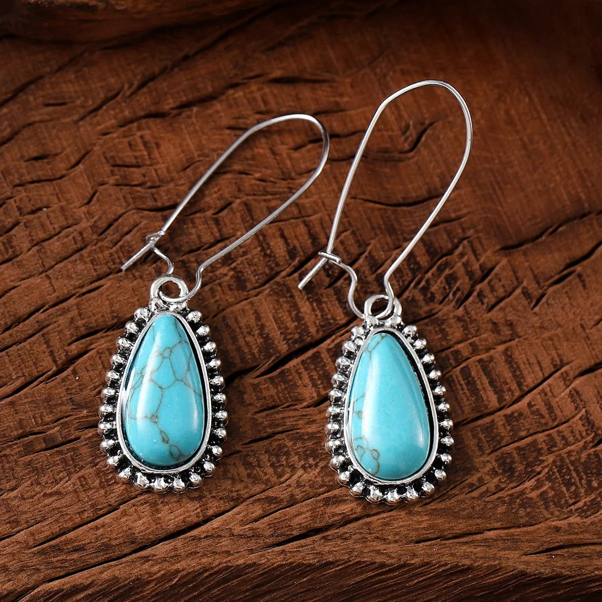 Blue Raindrop Earrings