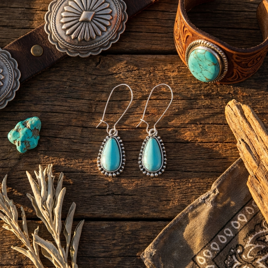 Blue Raindrop Earrings