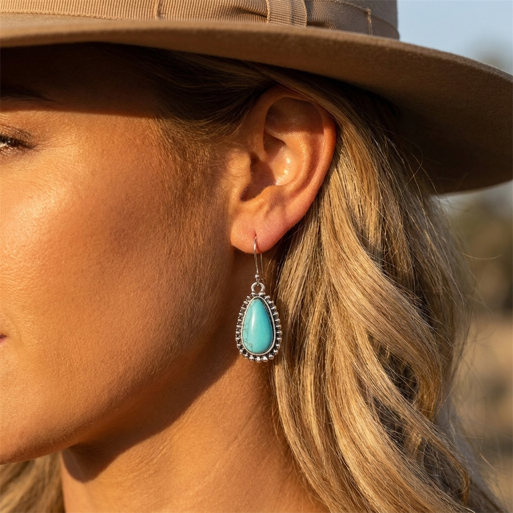 Blue Raindrop Earrings