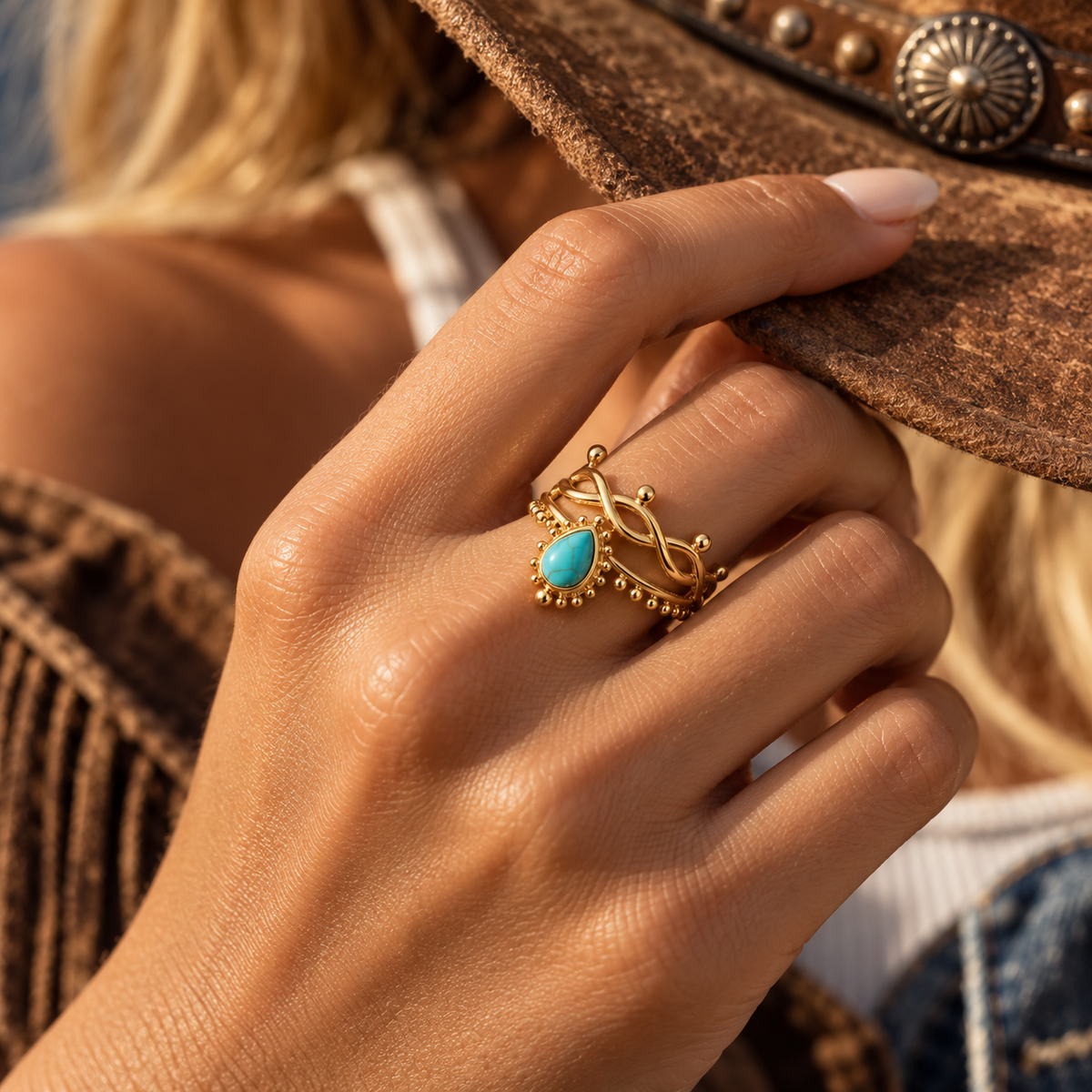 Woven Star Ring