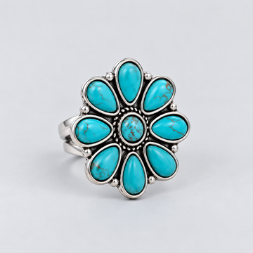 Turquoise Petal Ring
