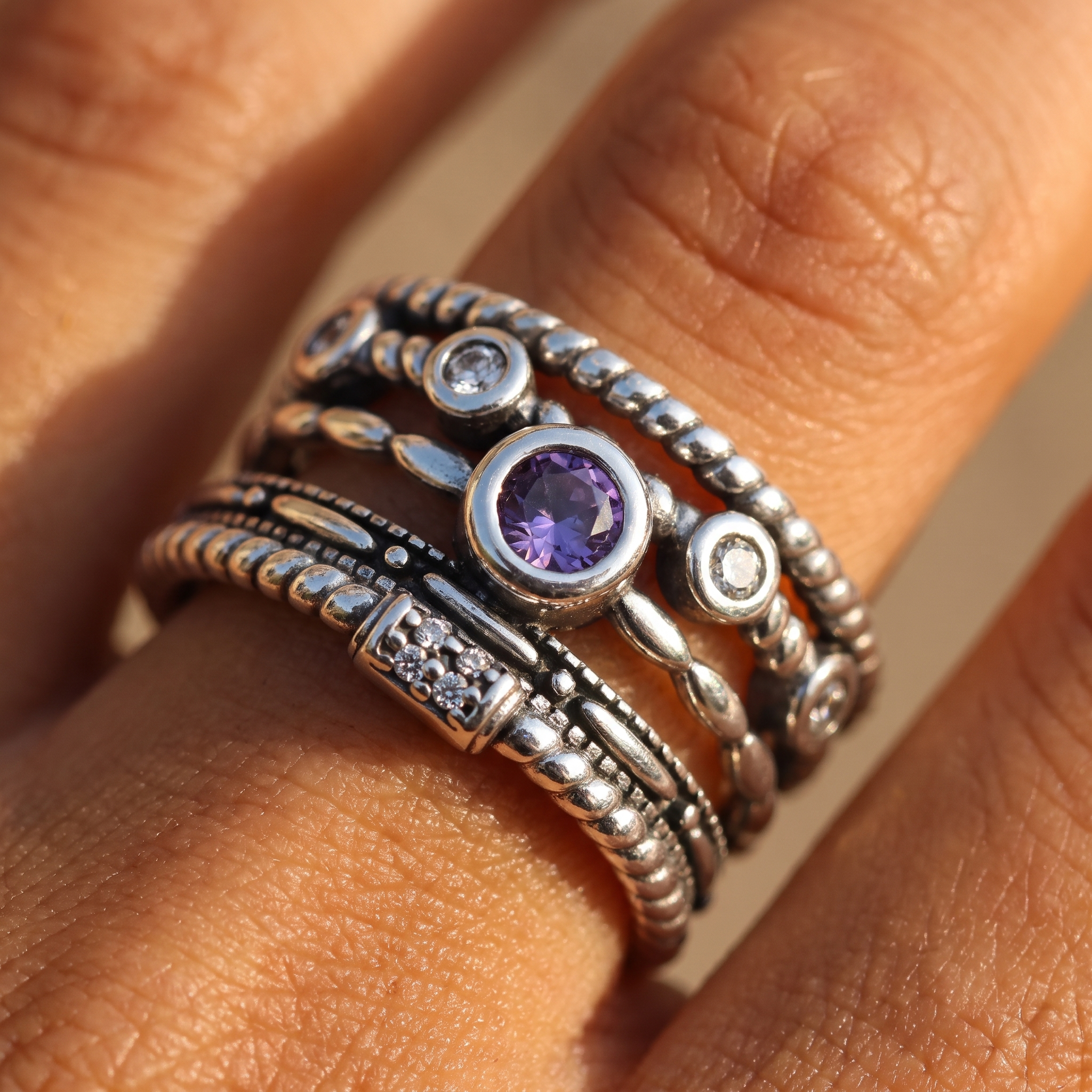 Violet Dusk Ring