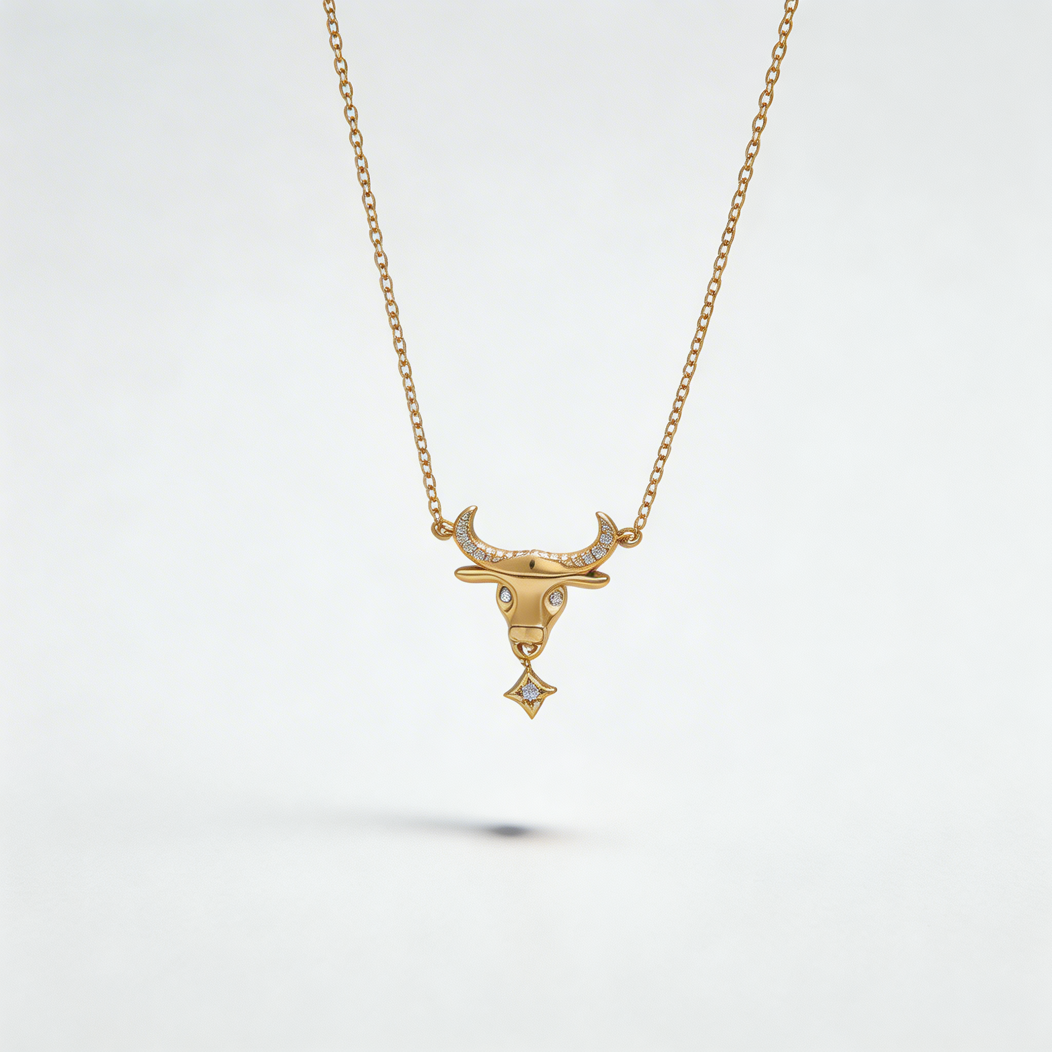 Diamond Bull Necklace