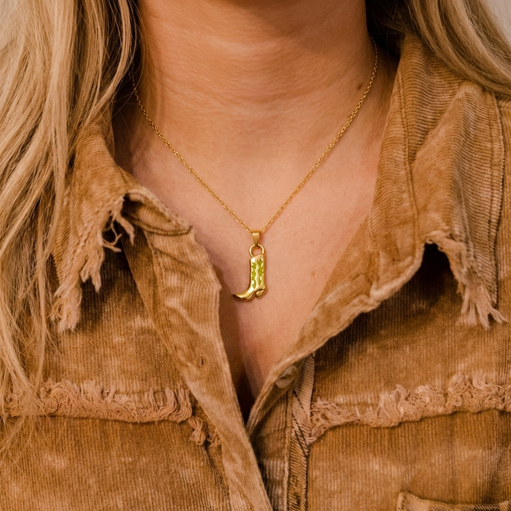 Rodeo Boot Necklace