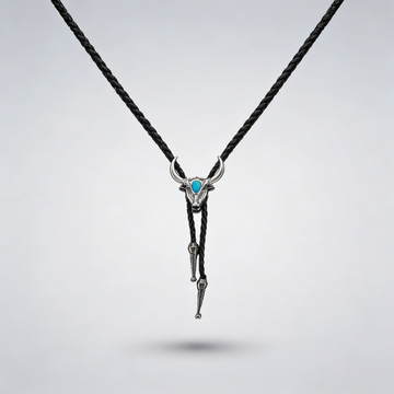 Bull Skull Bolo Tie