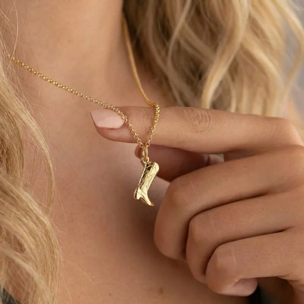 Cowgirl Boot Necklace