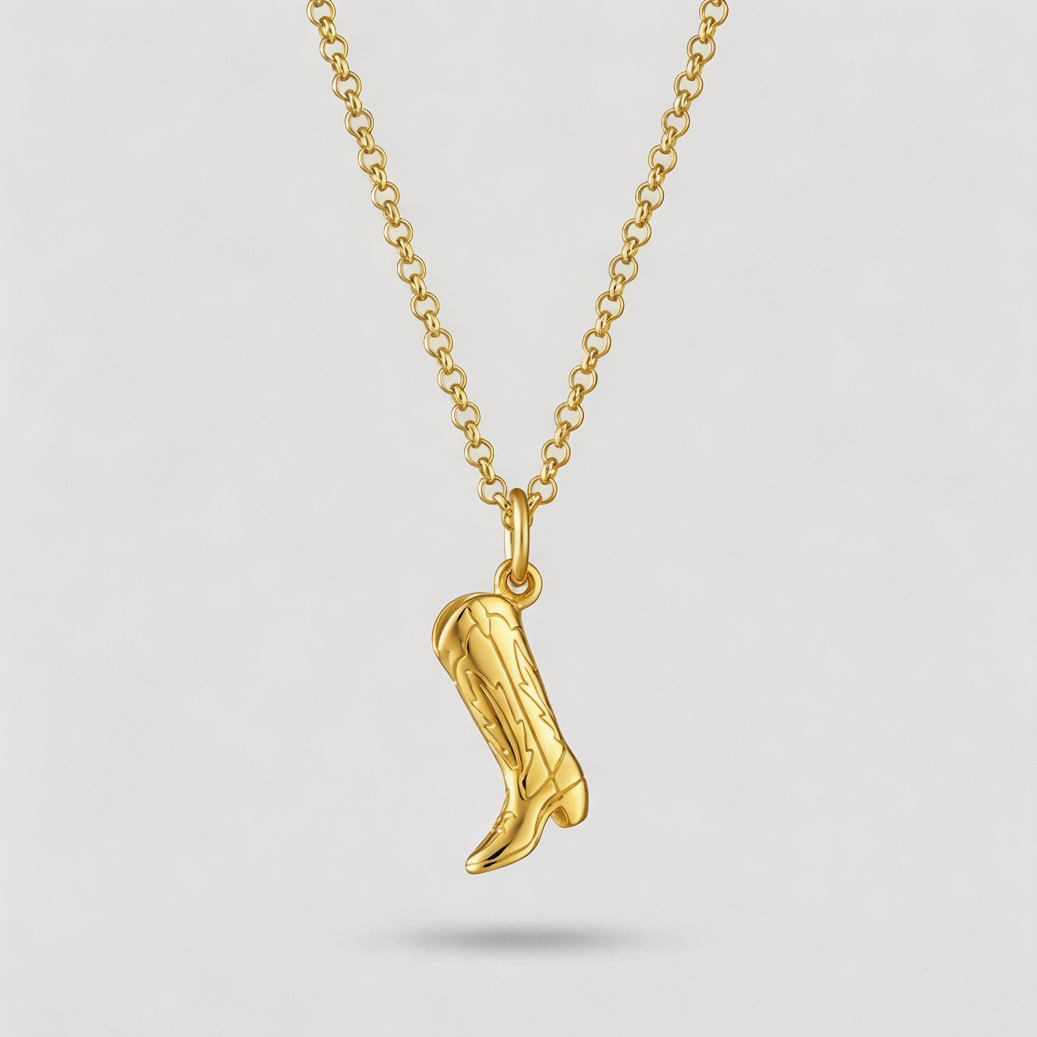 Cowgirl Boot Necklace