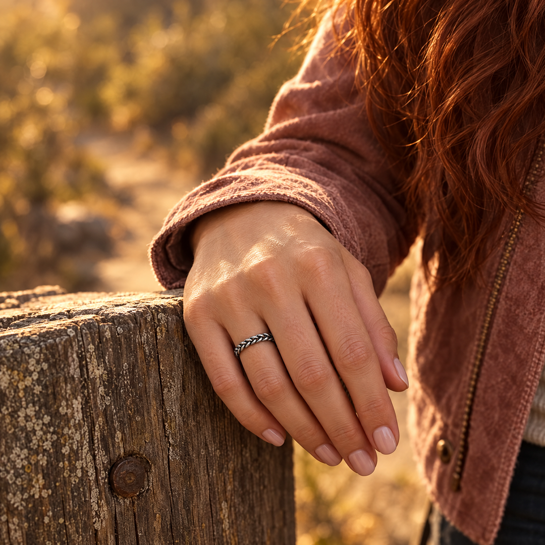 Braided Trail Ring studio shot