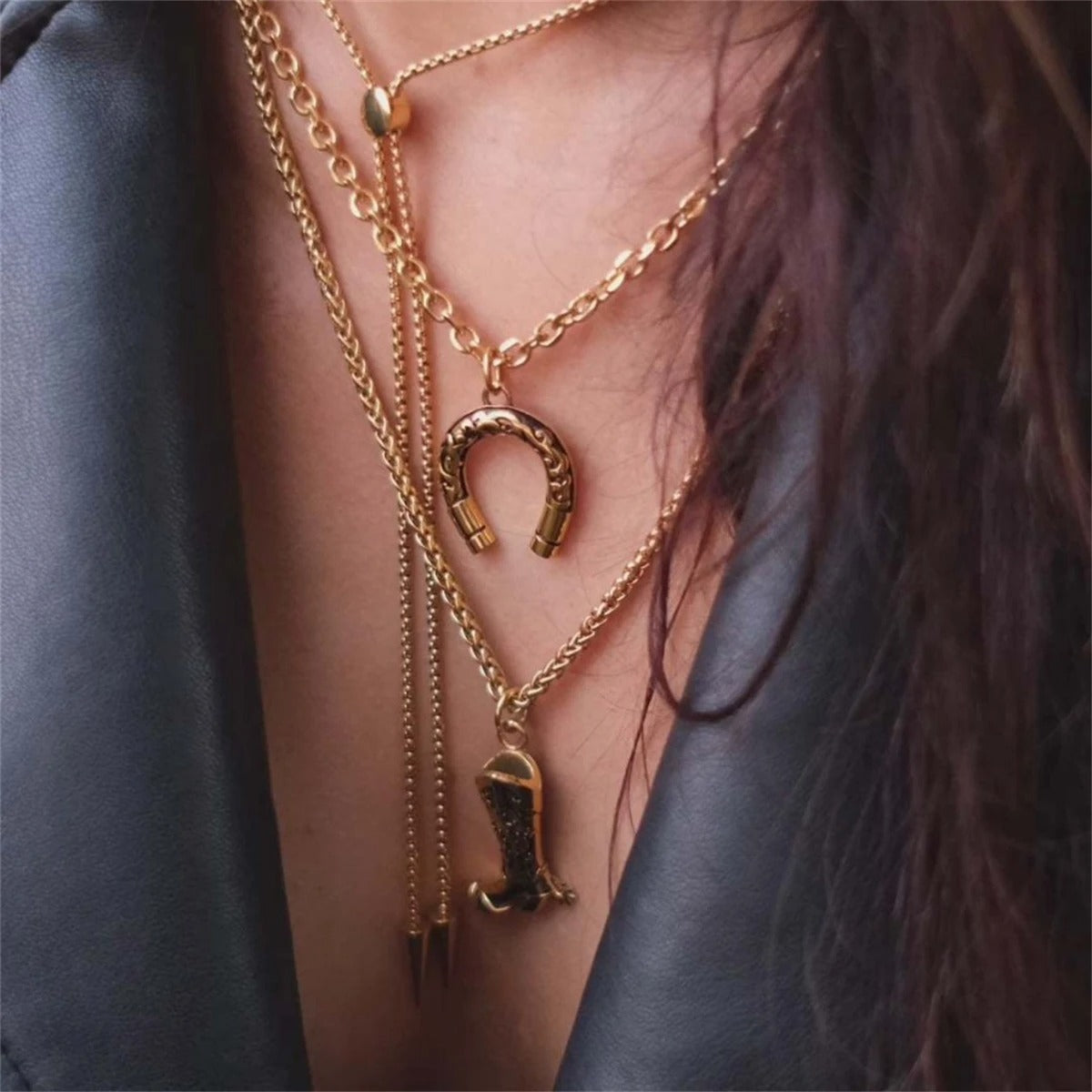 Boots & Spurs Necklace
