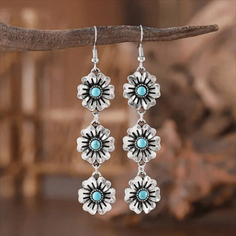 Triple Bloom Earrings