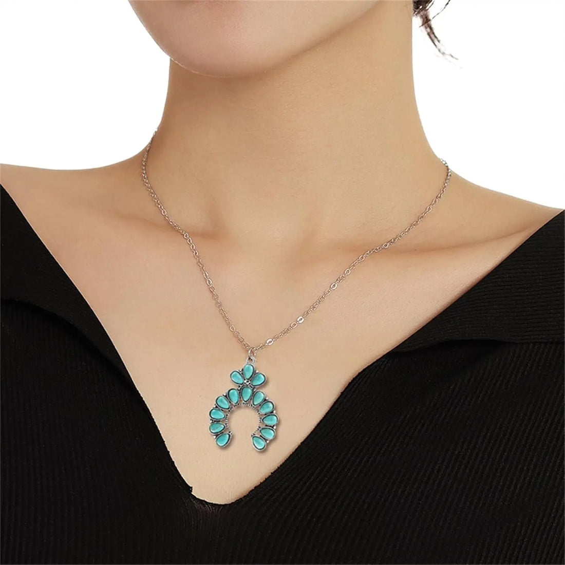 Turquoise Blossom Necklace