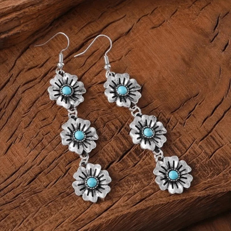 Triple Bloom Earrings