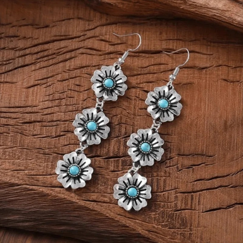 Triple Bloom Earrings
