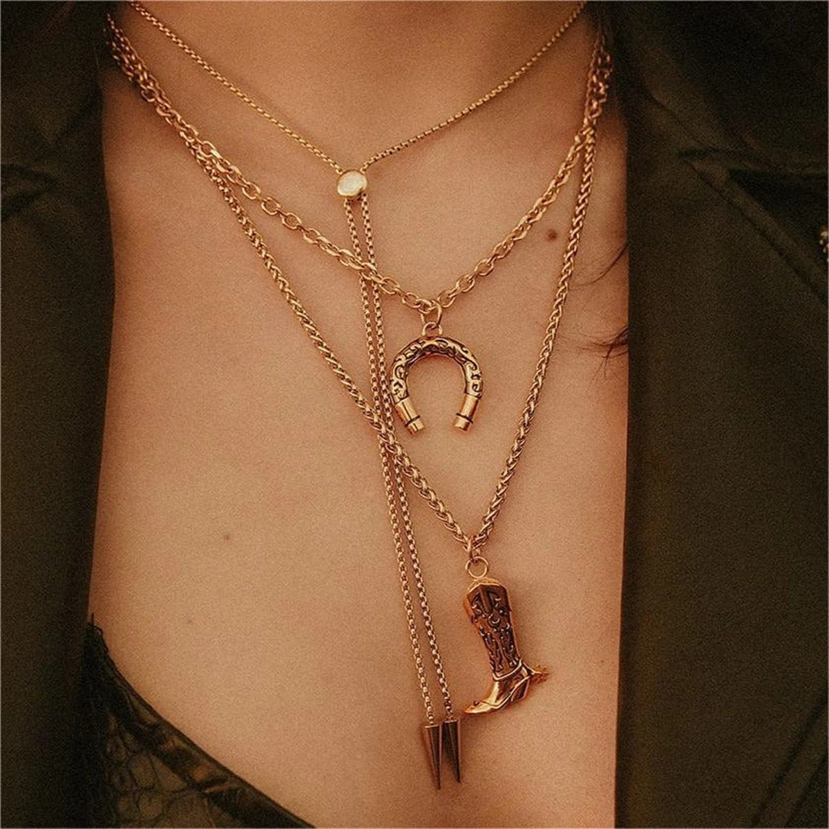 Boots & Spurs Necklace