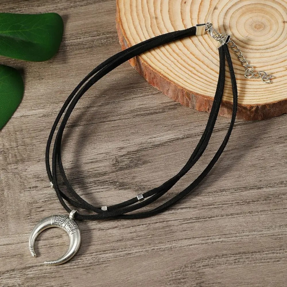 Wild Crescent Necklace