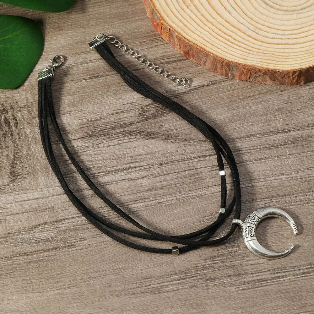 Wild Crescent Necklace