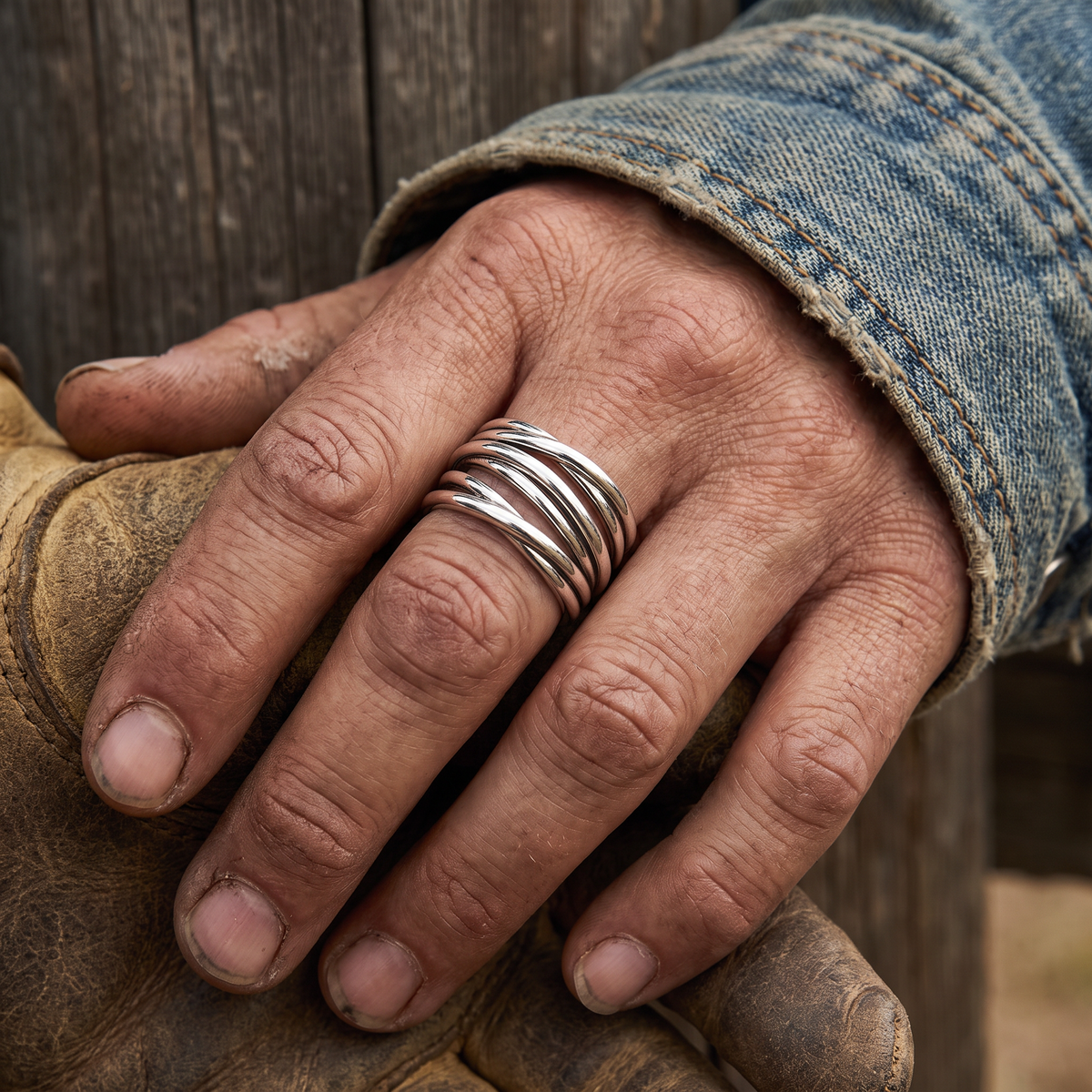Crossed Reins Ring