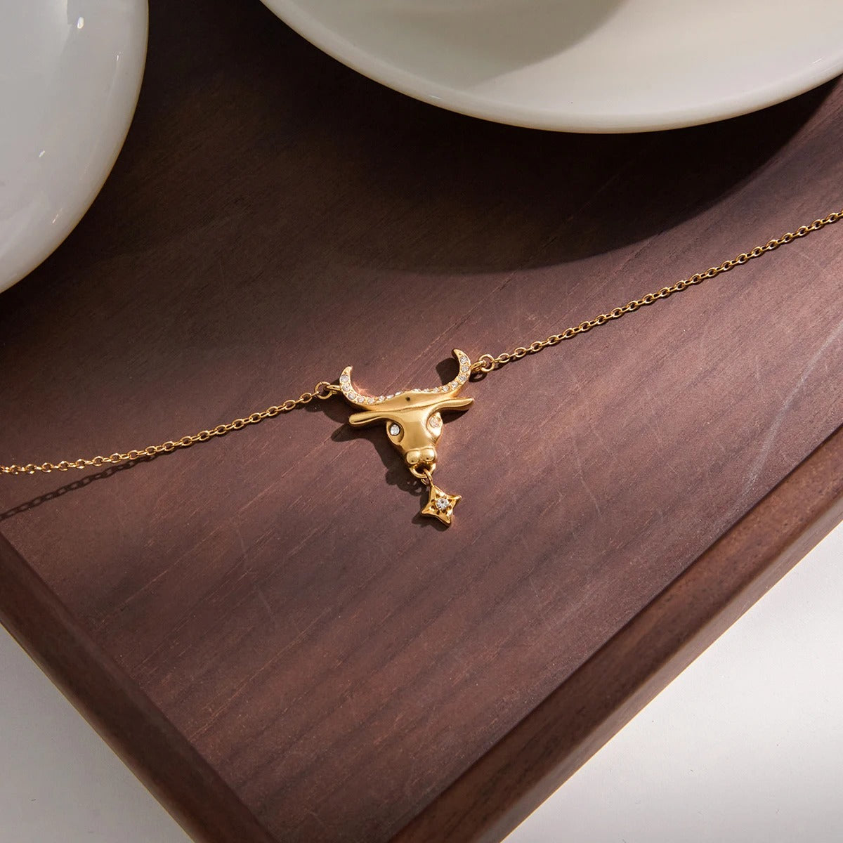 Diamond Bull Necklace