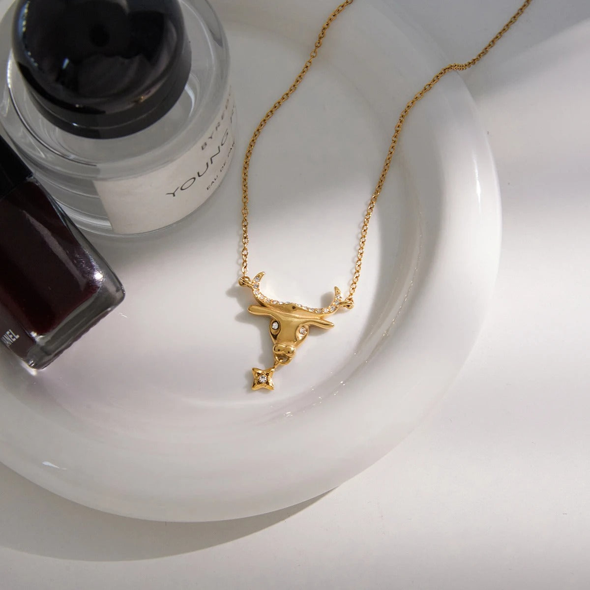 Diamond Bull Necklace