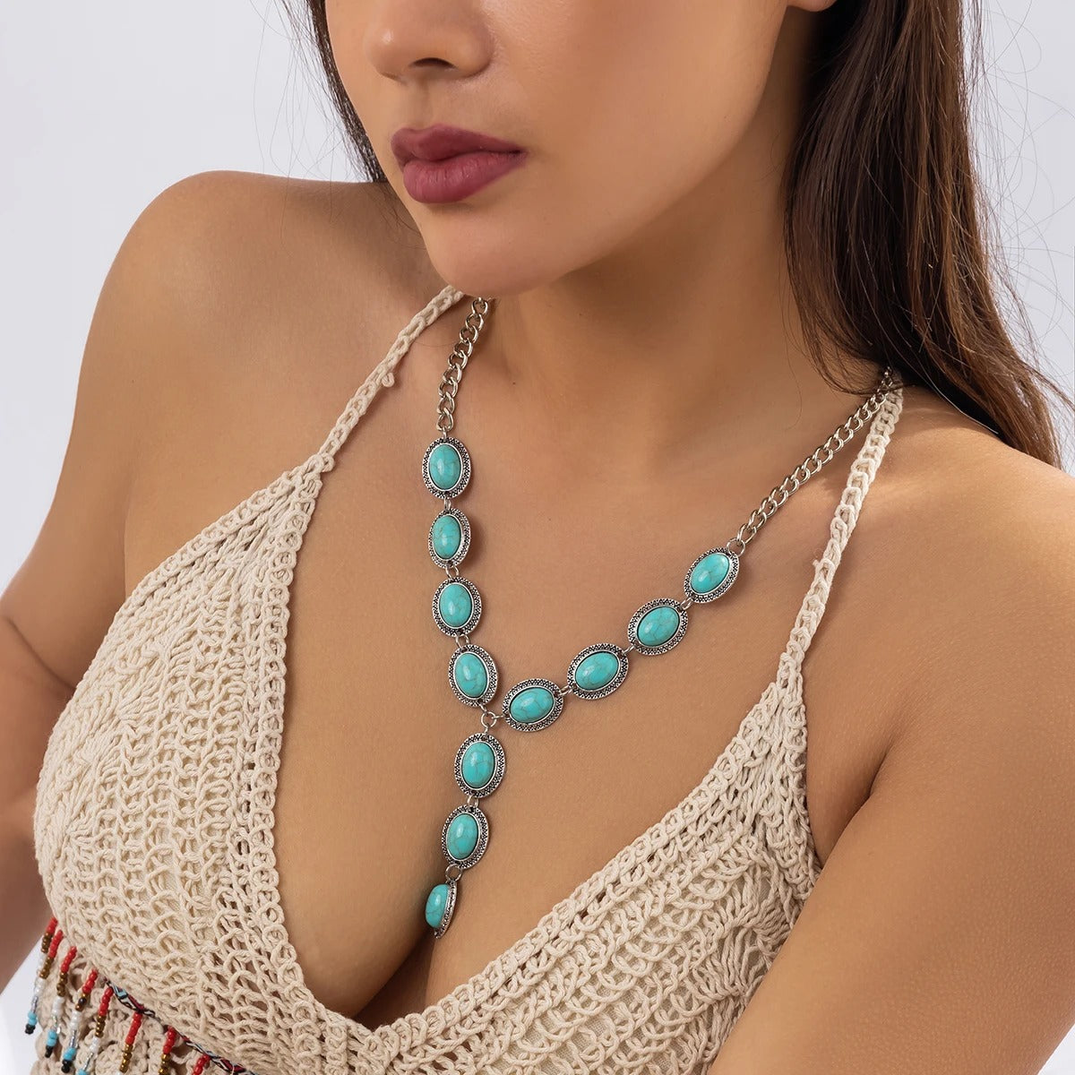 Turquoise Fall Necklace