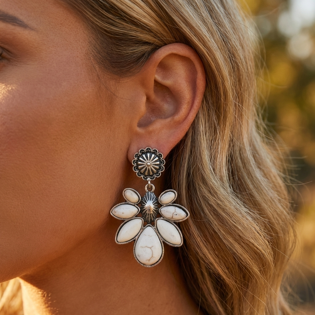 Wild Howlite Earrings