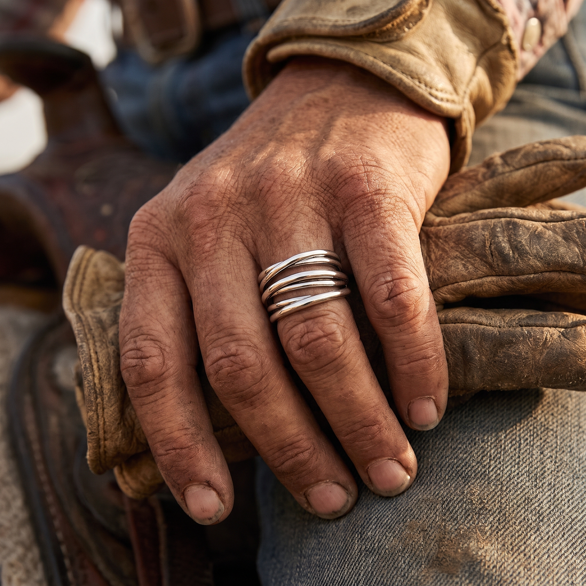 Crossed Reins Ring