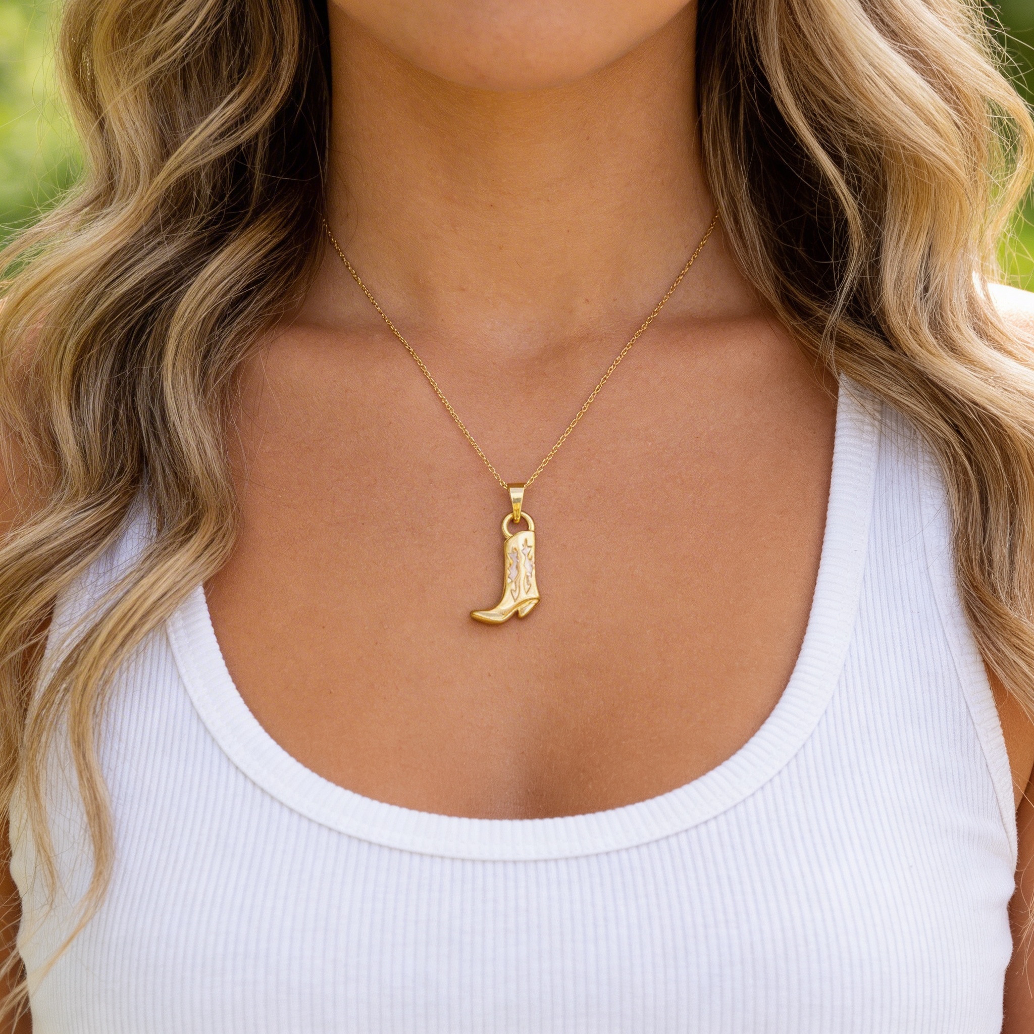 Rodeo Boot Necklace