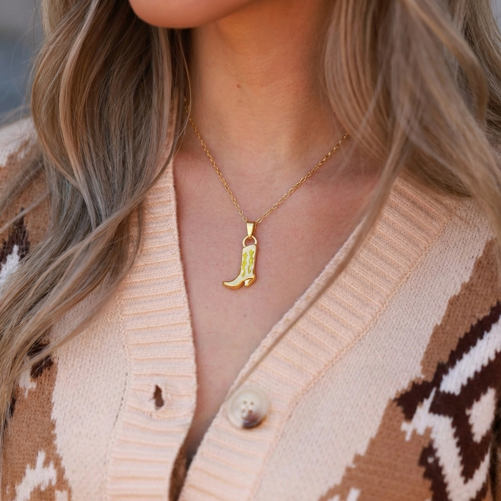Rodeo Boot Necklace