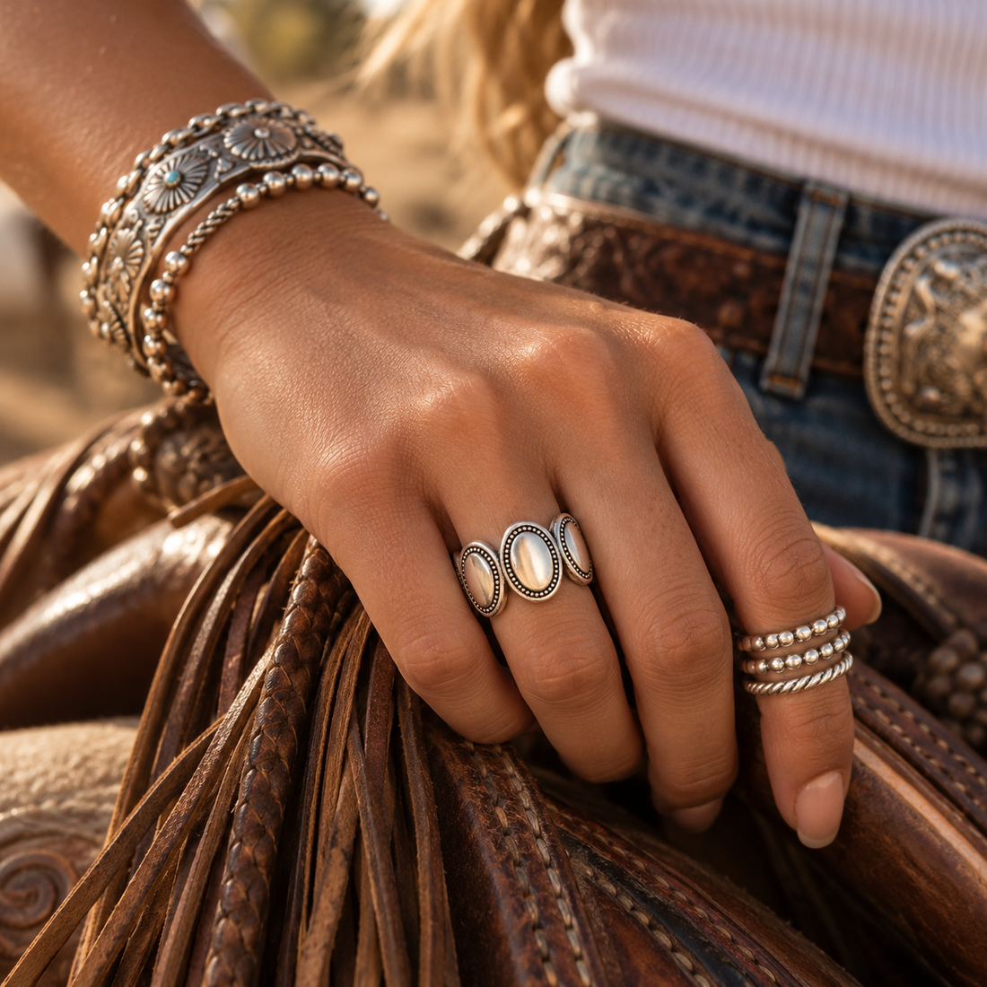 Silver Sage Ring studio shot